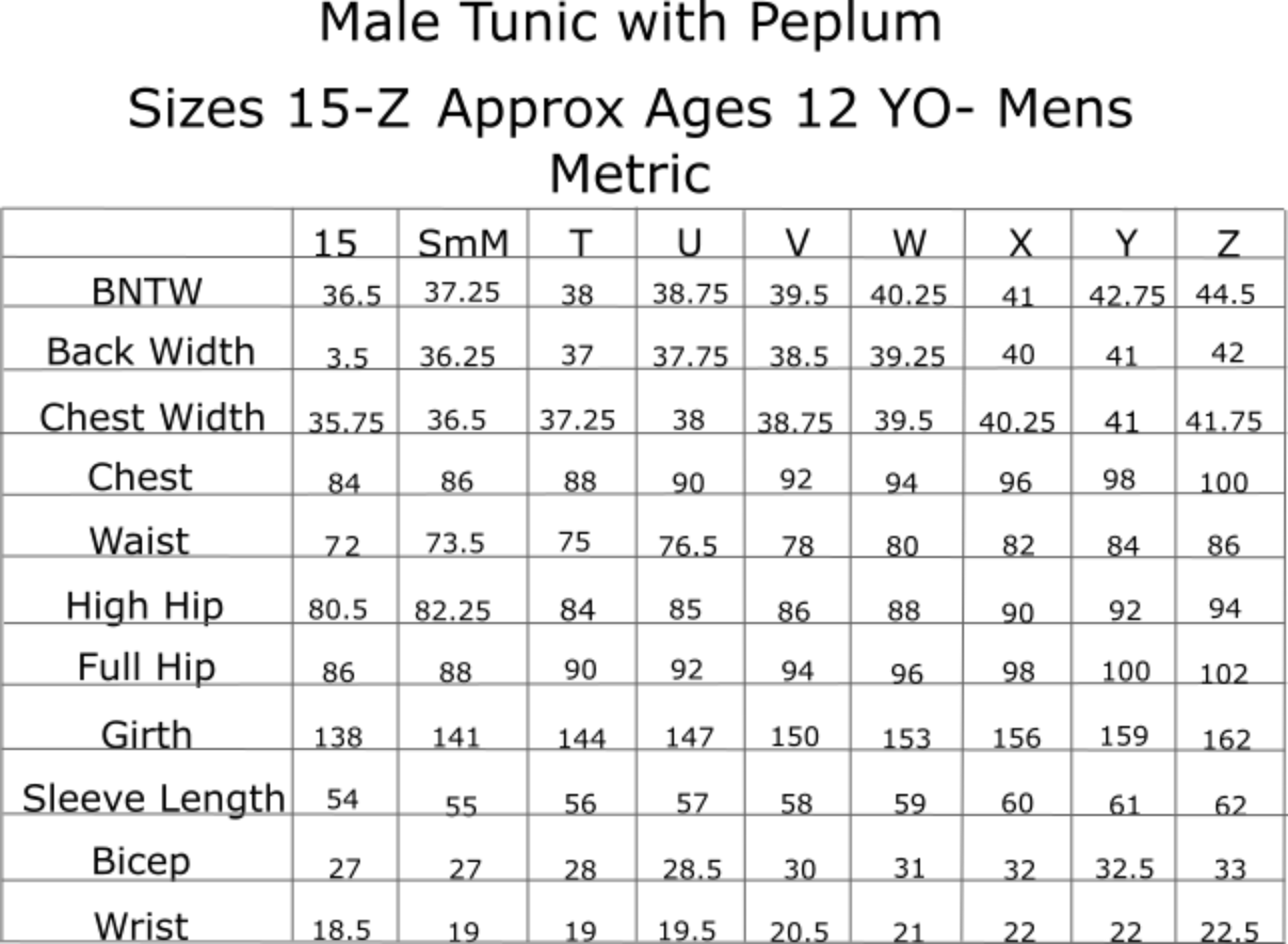 Bit Map Tunic with peplum 15-Z Metric.png