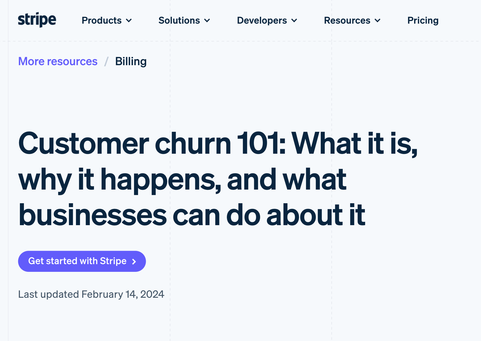 This article, edited for Stripe, is about customer churn. 
