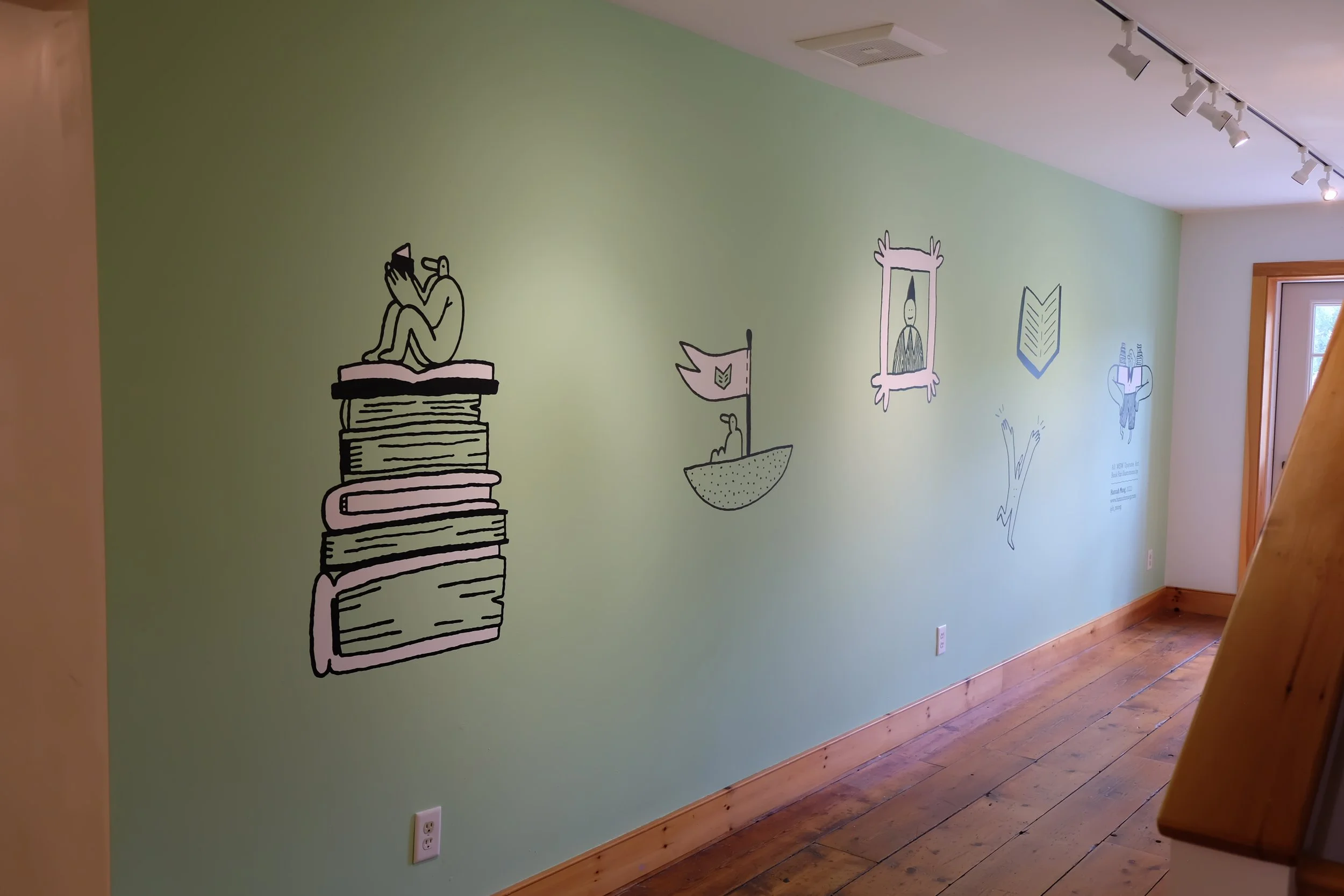 Book fair icons wall decal