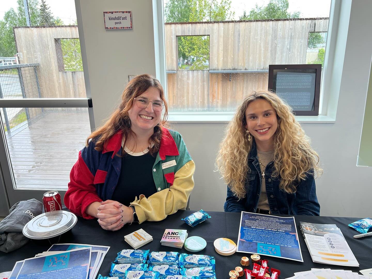 We are so grateful to @communitycouncils for inviting us to table with them this past weekend at @ywcaak 's Paint Spenard Orange event! Thank you @_bella.g.c_ for joining the table to rep #AnchorageYouthVote!