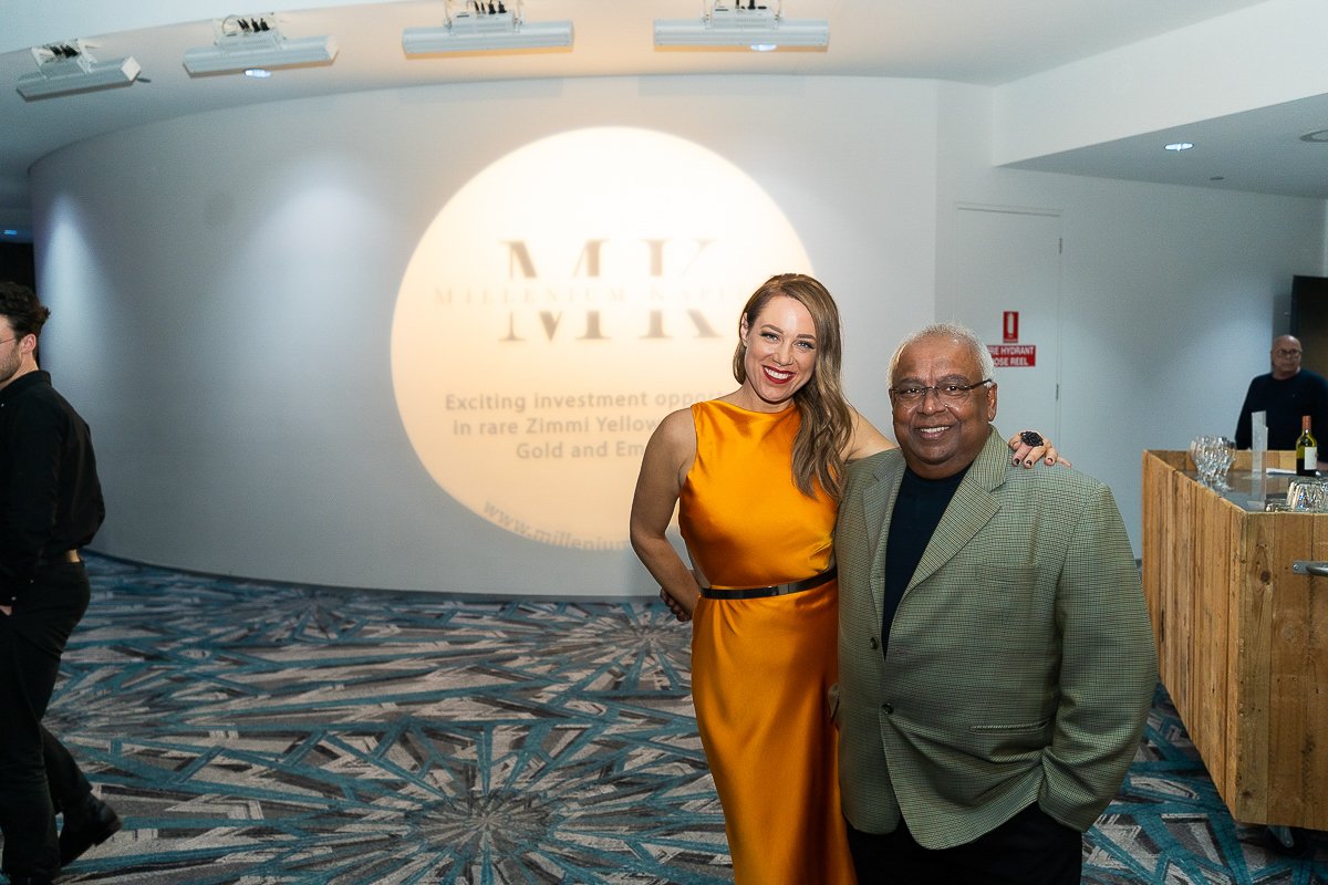 Cyril D'Silva Executive Chairman or Millenium Kapital Ltd, Sponsor of Jazz By The Beach Festival with Festival Founder and performer Catherine Summers
Perth Event Photographer - Angelique Lee
