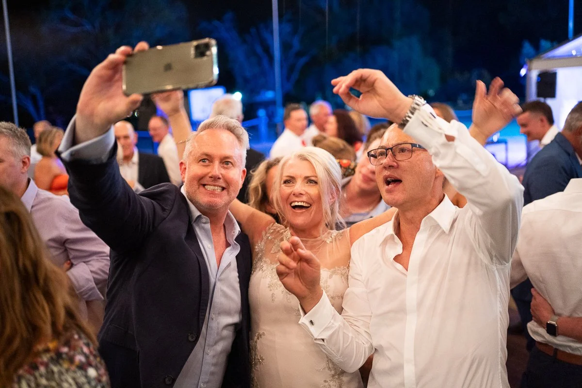 Every now and then can't say no to a wedding of old friends! Jason Gilkison (left), Shari Gilkison (bride) & Andrew Ngeow
Perth Event Photographer - Angelique Lee