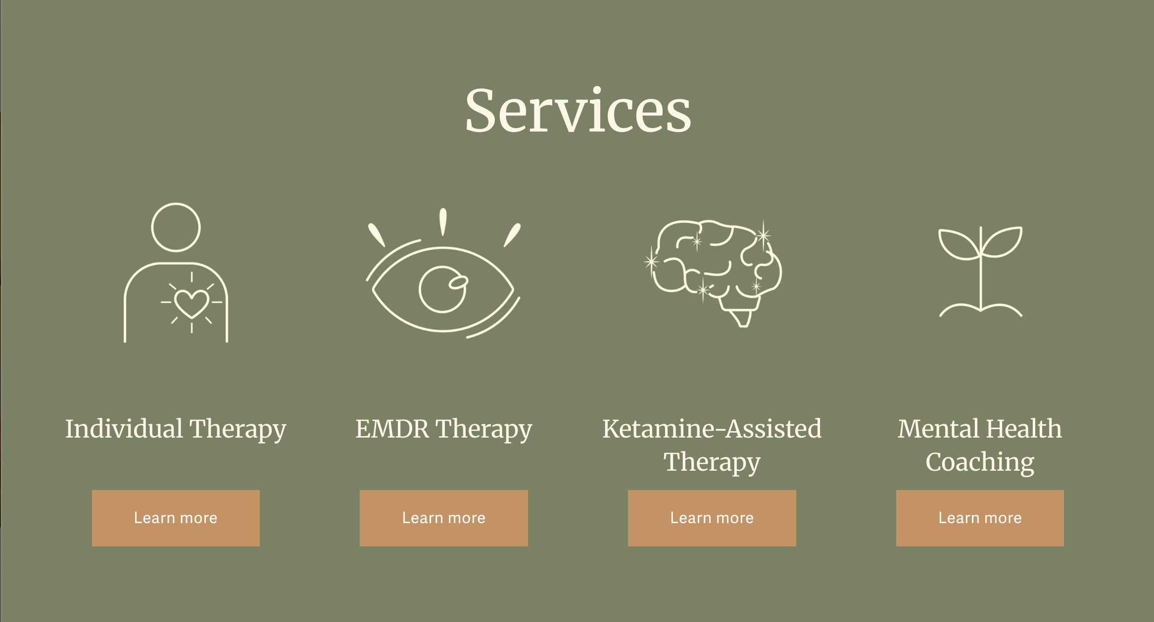 TFH Services Menu
