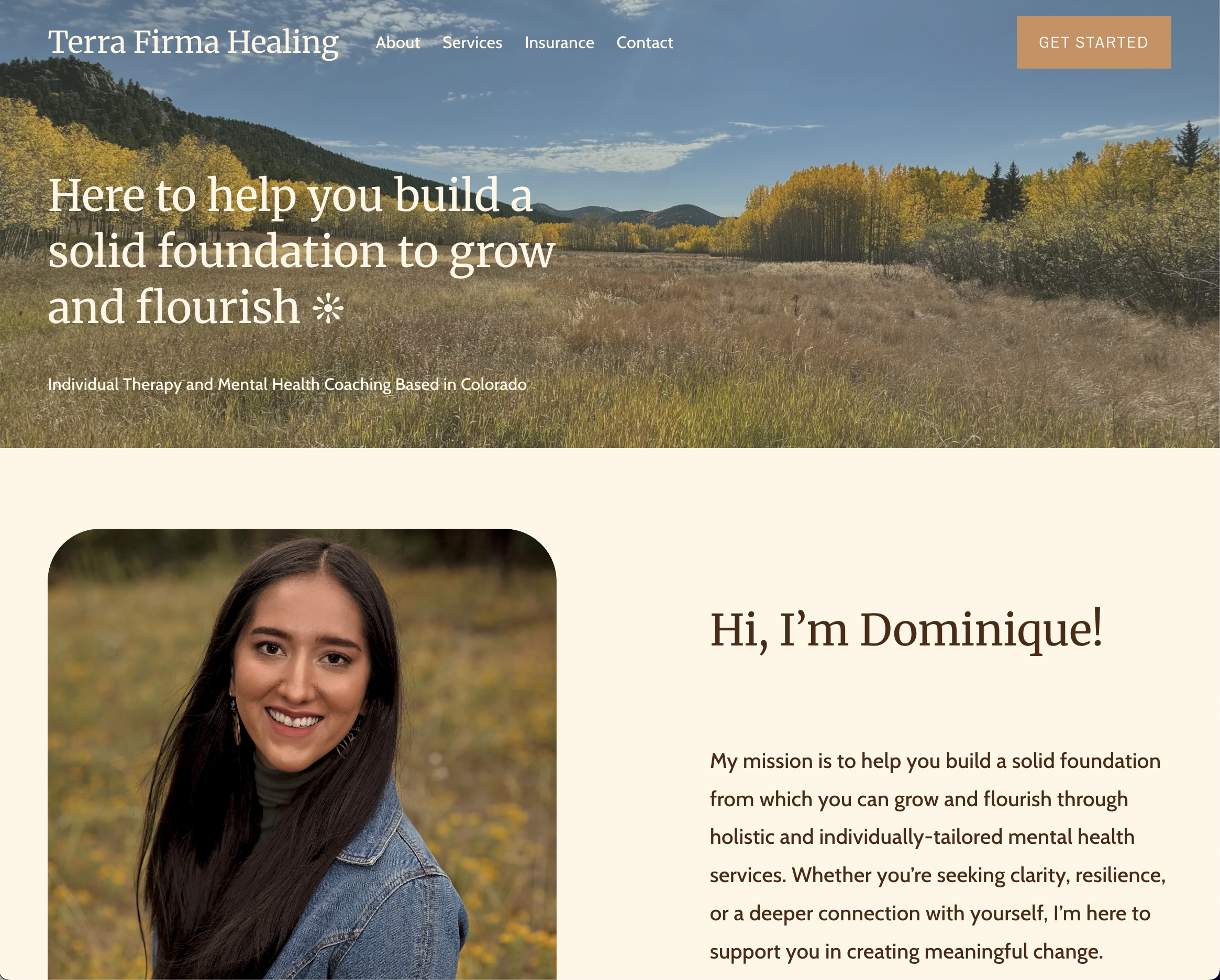 Terra Firma Healing Home Page