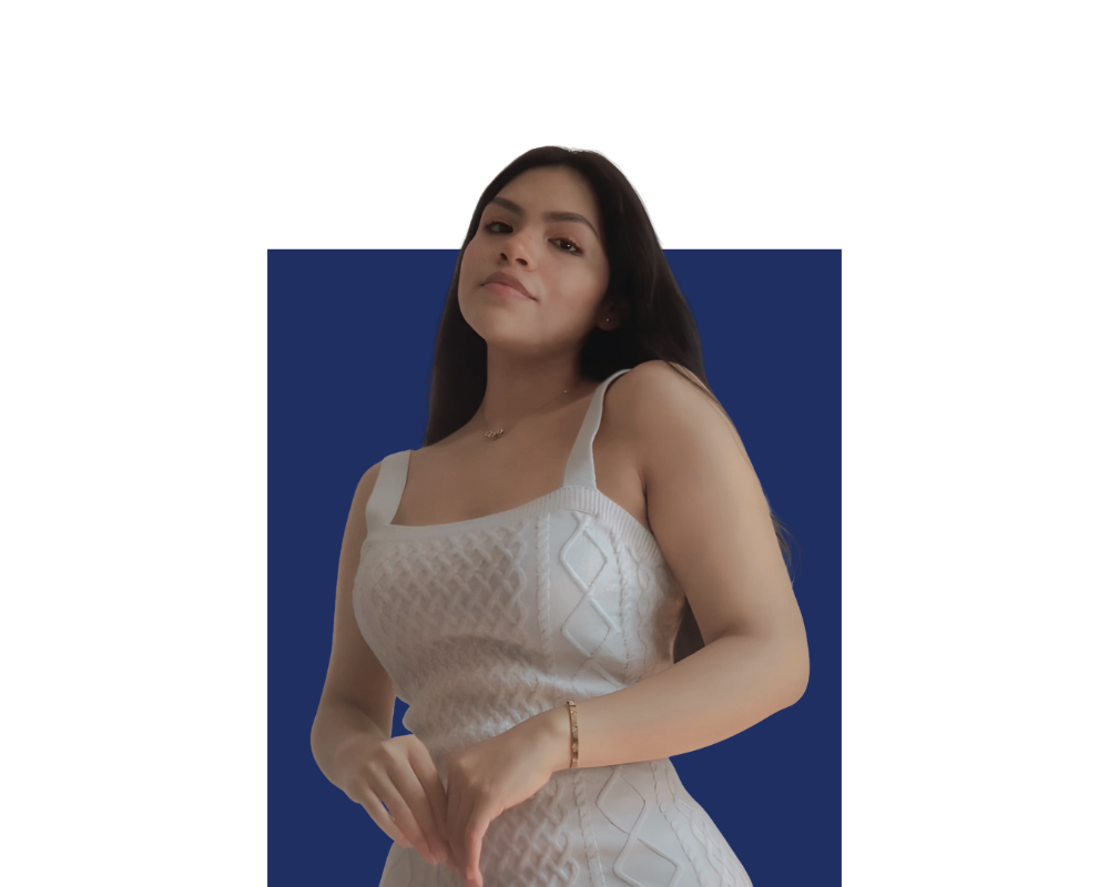 Señorita que trabaja en el departamento de Marketing de Voni Professional Services como free lance, pero que aporta mucho valor a la compañia y que lo hace de una manera profesional y con mucha experiencia en la industria de la construcción y mas.