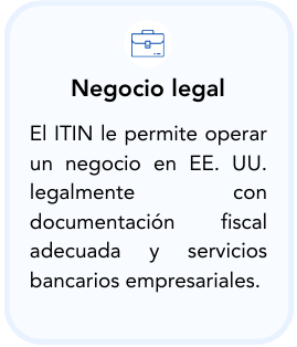 Business legal document discussing operating a business in the U.S. with proper fiscal documentation and banking services.