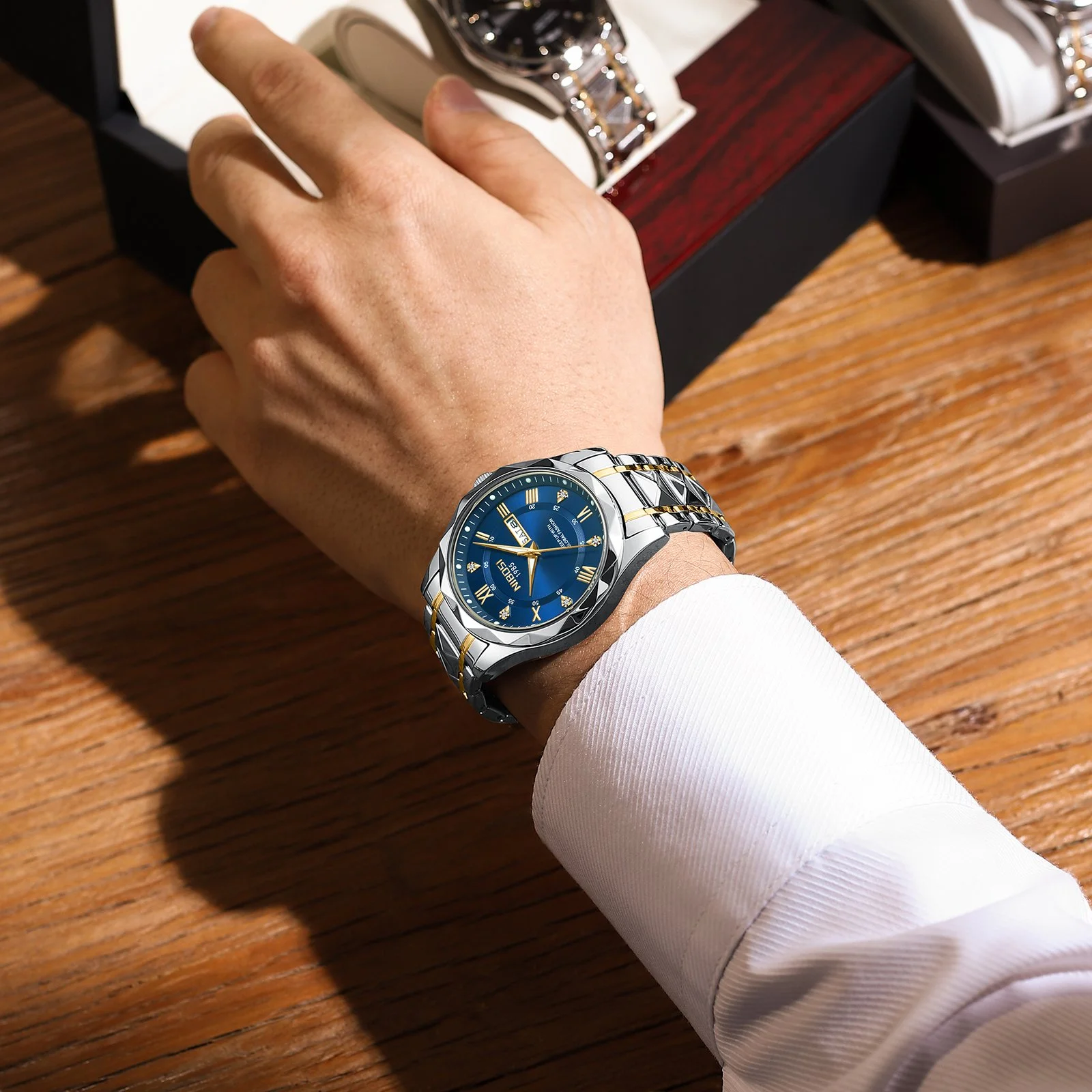 Reloj Premium de Lujo para Hombre Resistente al Agua, Estilo Ejecutivo Quartz