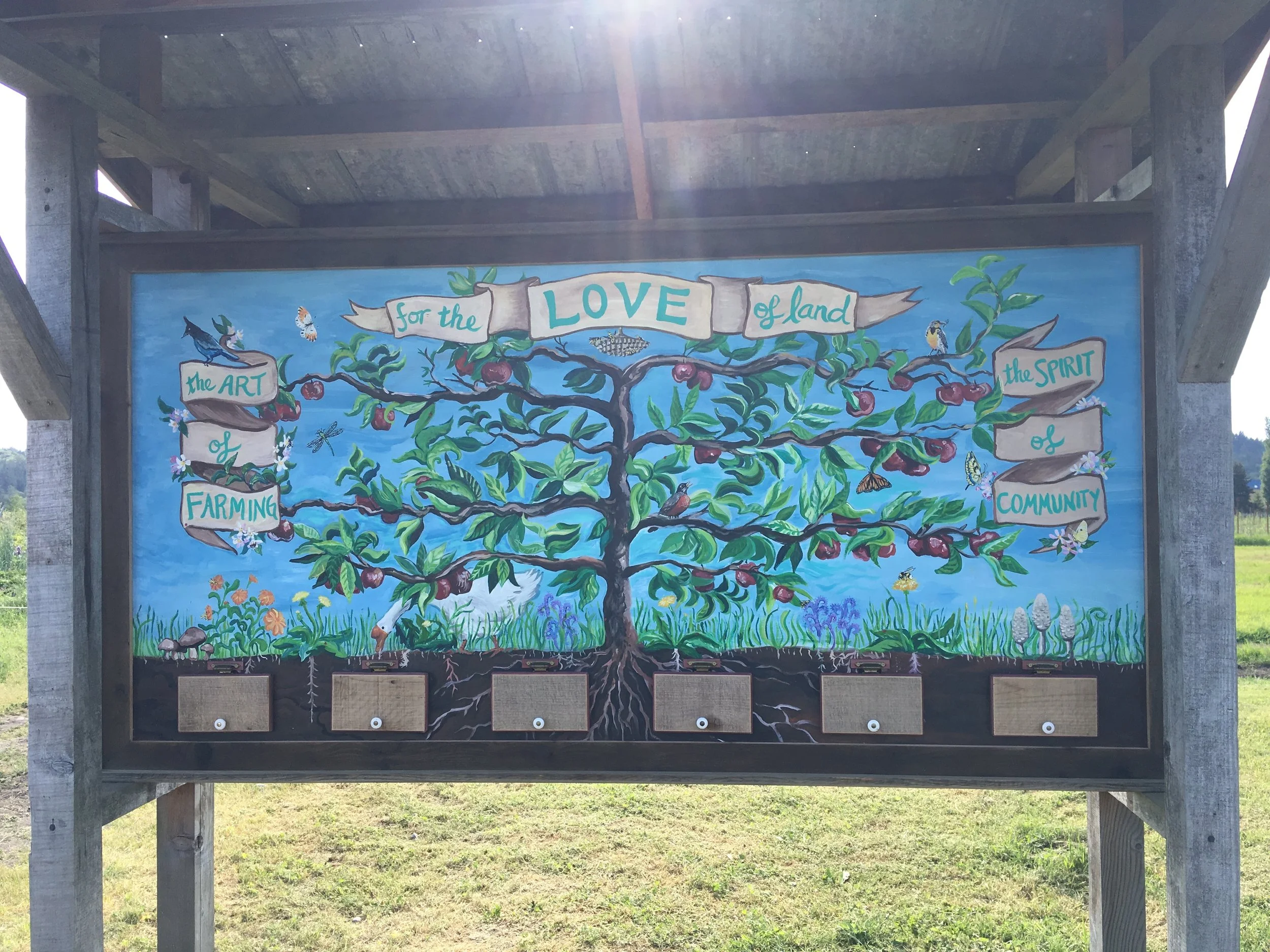 Finnriver Orchard Kiosk Painting
