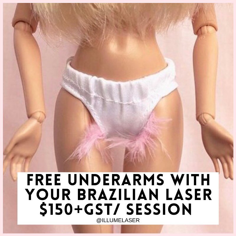 LASER HAIR REMOVAL 🖤 Free Underarms with your Brazilian laser! GentleMax Pro&trade; Laser Hair Removal (ND YAG/Alexandrite)! ($150+gst/session!) *pricing remains the same for all future sessions 
📆Recovery: None 😱Pain level: varies for each person