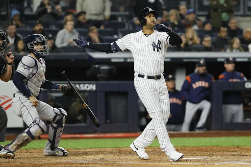 Aaron Hicks’ 3-run homer off the right field foul pole against Justin Verlander and the Astros in the 2019 ALCS.