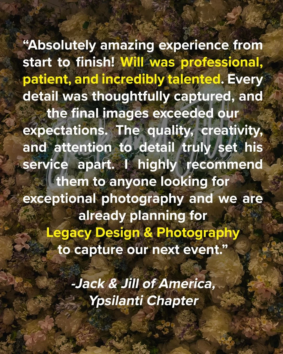 We&rsquo;re so honored when we&rsquo;re chosen to help you remember special moments! Even more so when you take the time to share your thoughts with others!