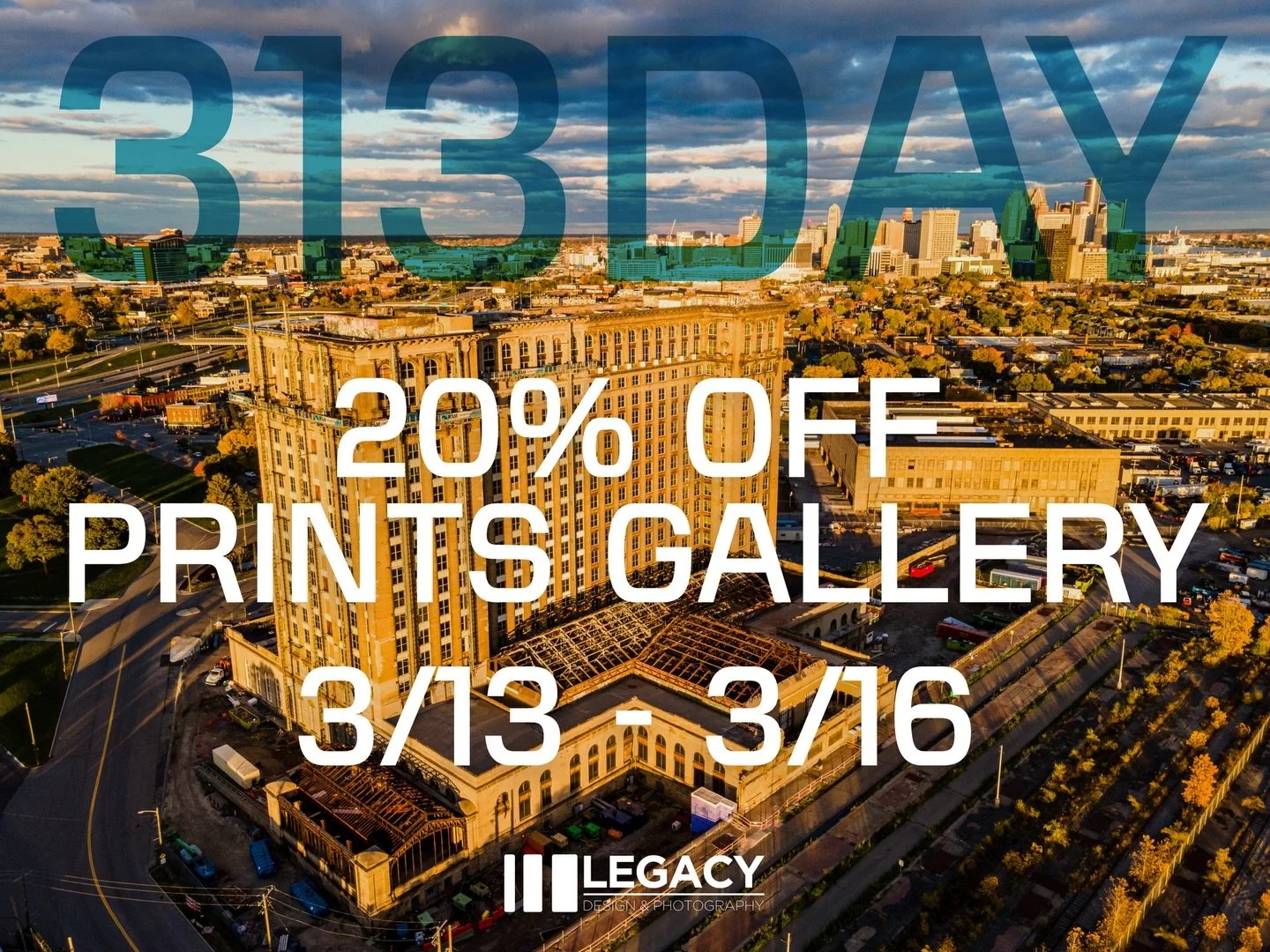 It&rsquo;s Detroit Day! Prints are on sale now through Monday - 20% off! https://legacydesignphoto.com/prints (Link in bio)