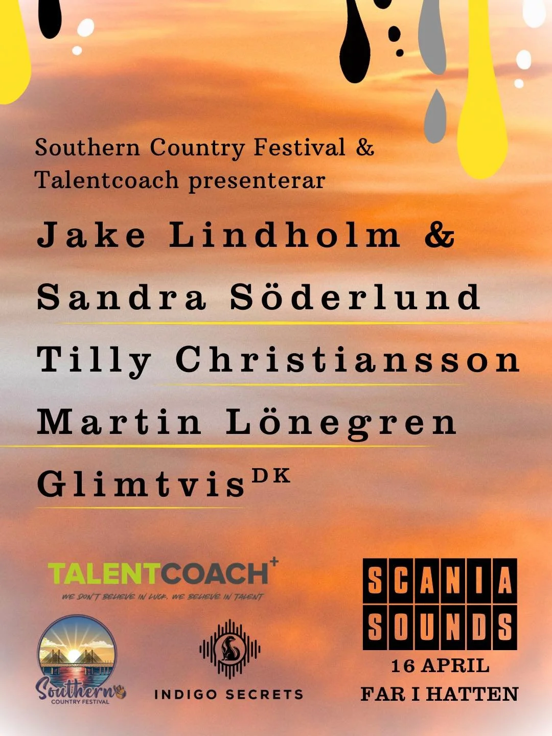 Scania Sounds: Southern Country Festival och Talentcoach pres. en kväll av country och americana