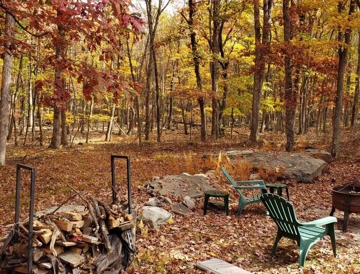 Roast marshmallows around the outdoor firepit.  Easy access through lower level.