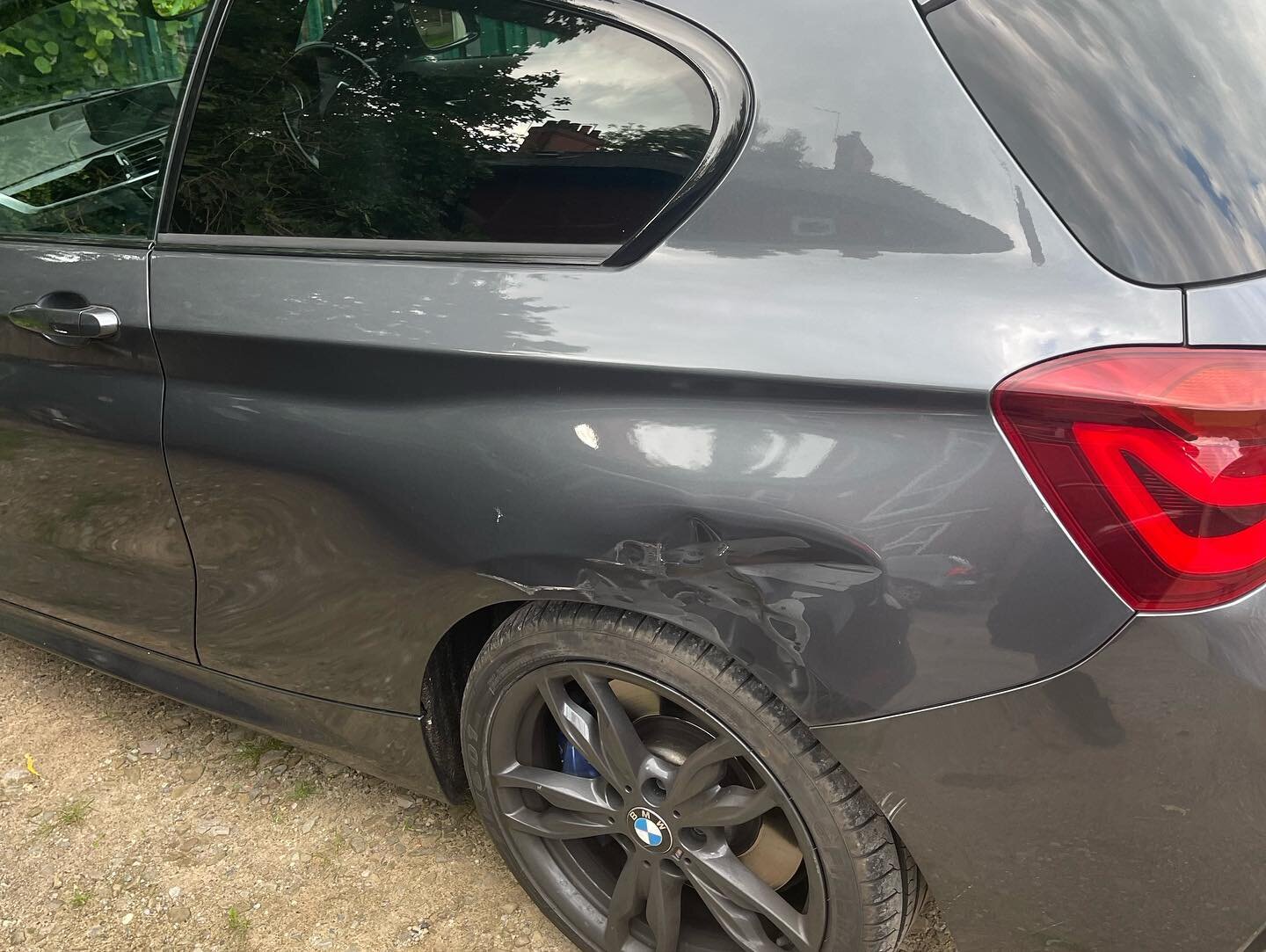 BMW M140i rear quarter panel repaired for a private customer of ours 🪄 #bmwm140i #teamsapphire