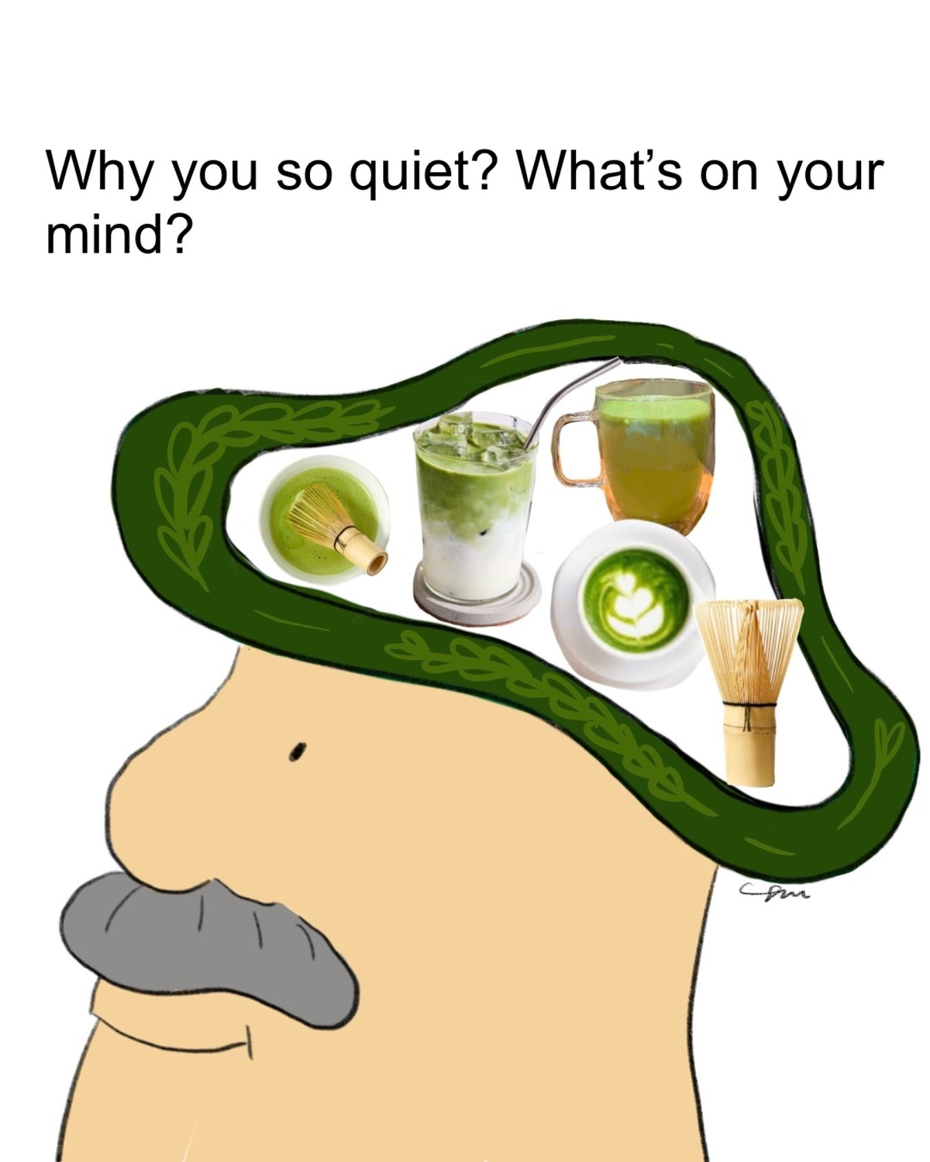 For those who don&rsquo;t know me, yes i&rsquo;m a matcha girly 💁🏻&zwj;♀️Thinking of Matcha latte 24/7 💚

Would love to collab with Matcha shops one day 😭🙌🏻
Please DM meee 🥹

#meme #illustration #art #artist #matcha #matchameme #matchalatte #l