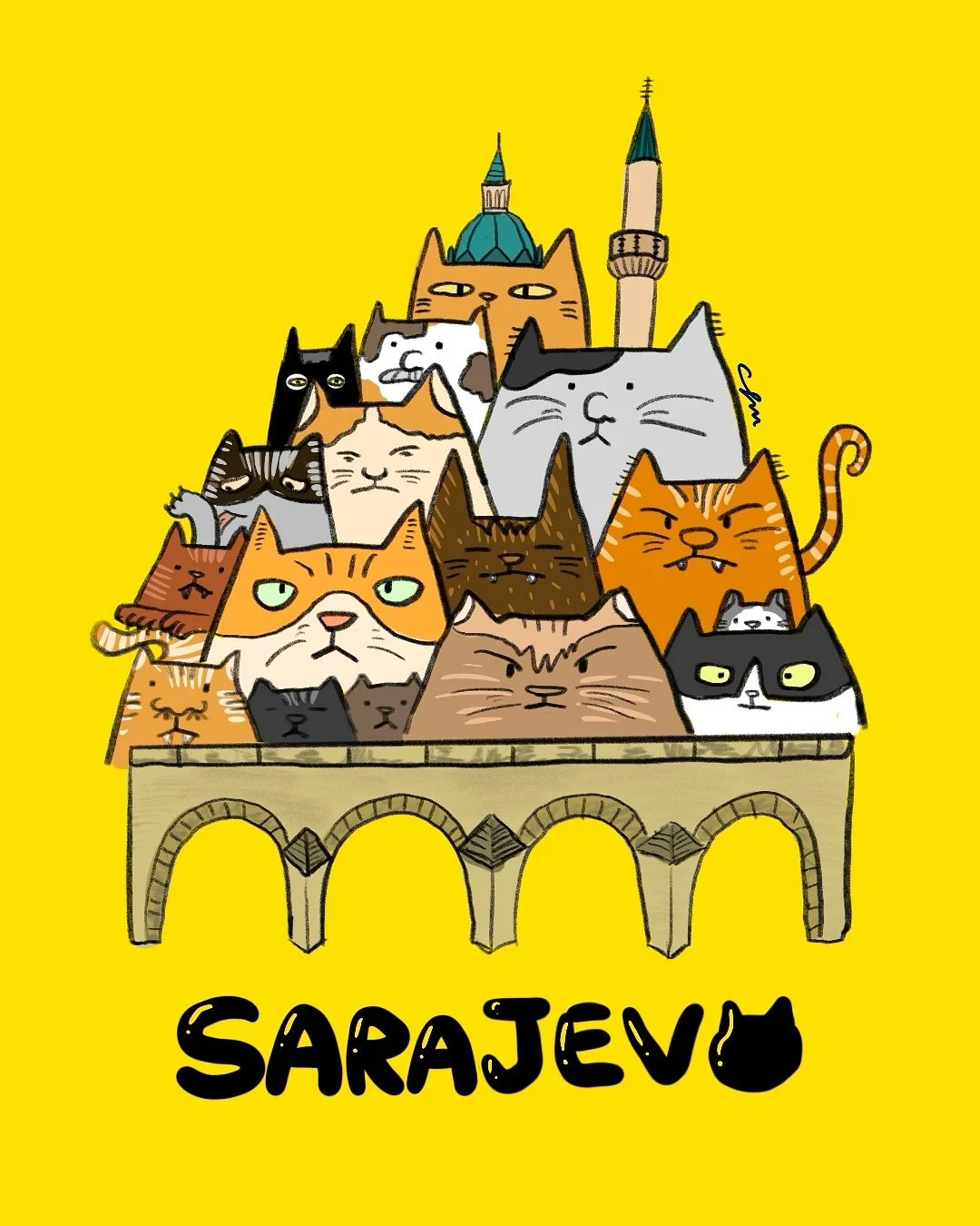 Summer in Sarajevo, all i see are cats around the city😺😸

I bought a cat themed tote bag when i was there, i might as well design my own version 

#illustration #art #illustrator #artist #fypppppppppppppppppppppppppppppppppppppppppppppppppppppppppp