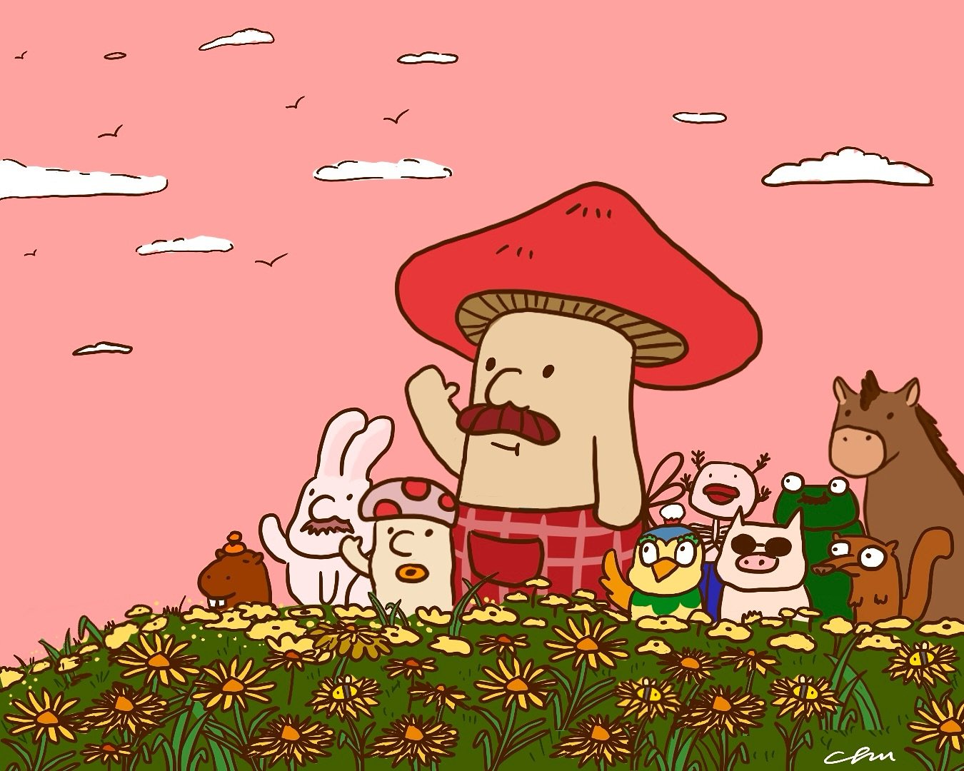 Peachtober Day 10: Critter 

GoodBye to bad energy👋🏻

#peachtober25 #peachtober25critter #illustration #art #digitalart #fyp