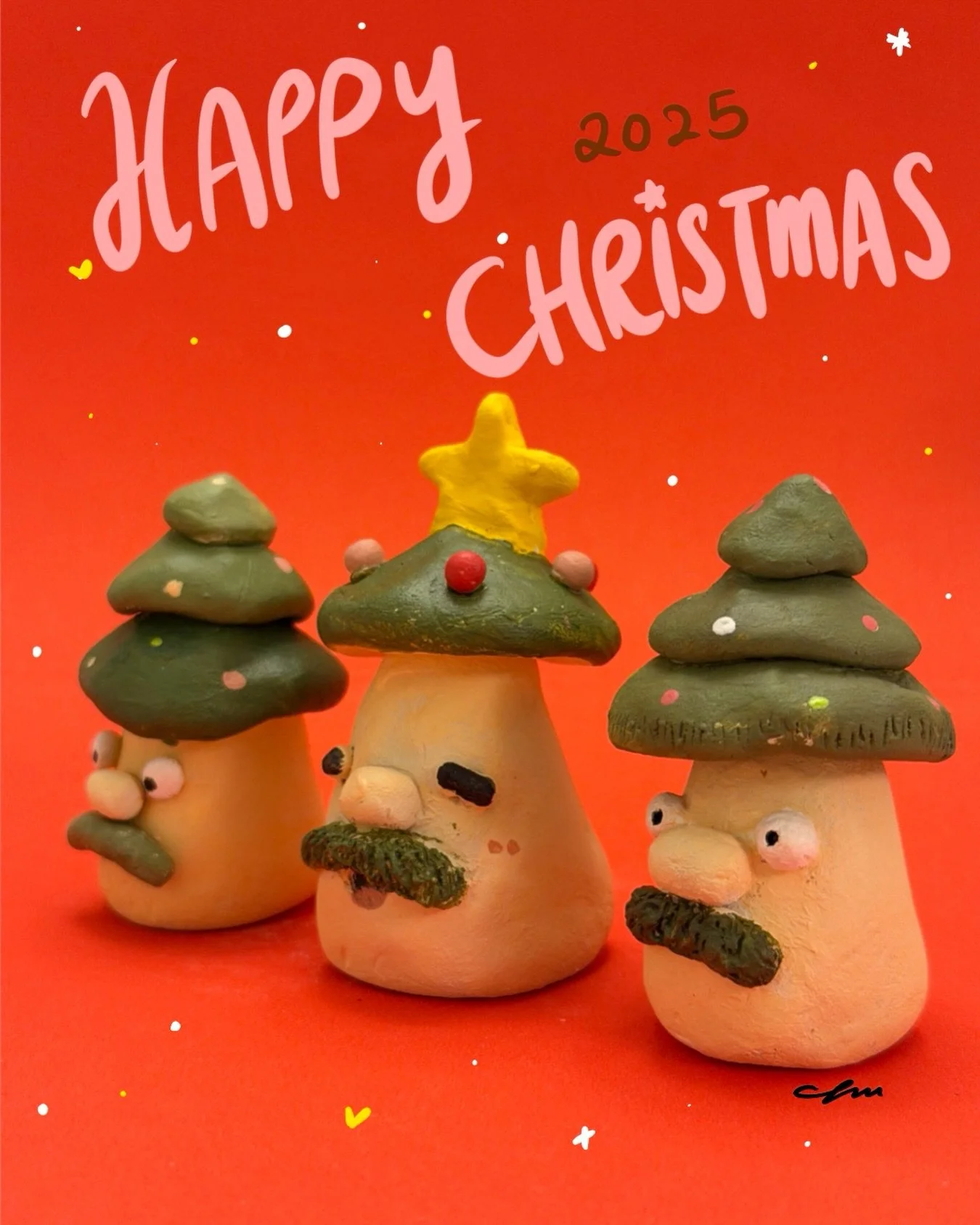 Merry Christmas 🎄

Thank you all for supporting my Gu collection this season 🫶🏻All Christmas Gu(s) are off to different homes next week 😙🩷🍄

#illustration #sculpture #Mushroomcharacter #clay #illustrator #hkillustration #ukillustrator #christma