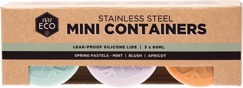 EverEco Mini Containers With Silicone Lids