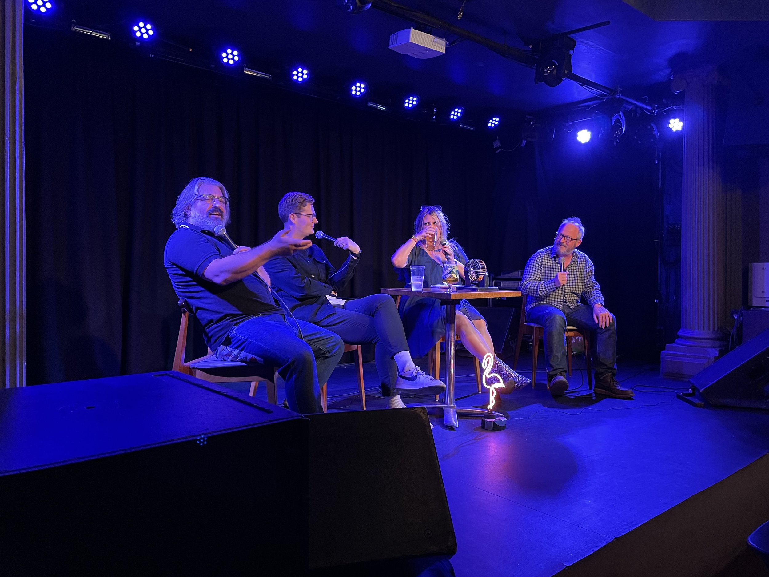 Comedy Arcade panel live at Camden Fringe