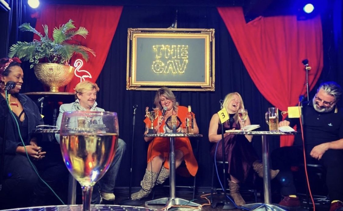 Comedy Arcade panel live at The Cav