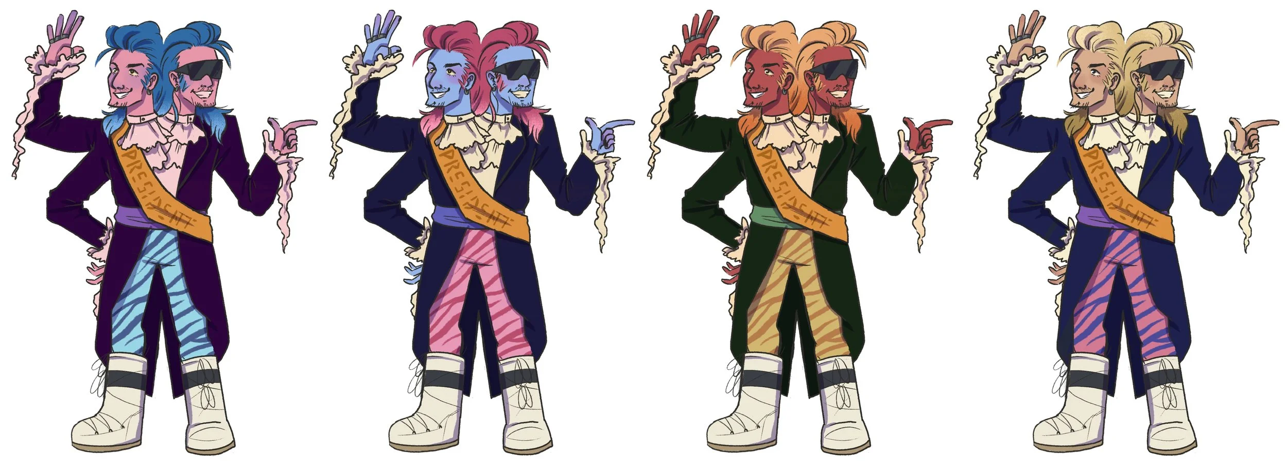 Zaphod Beeblebrox colourways