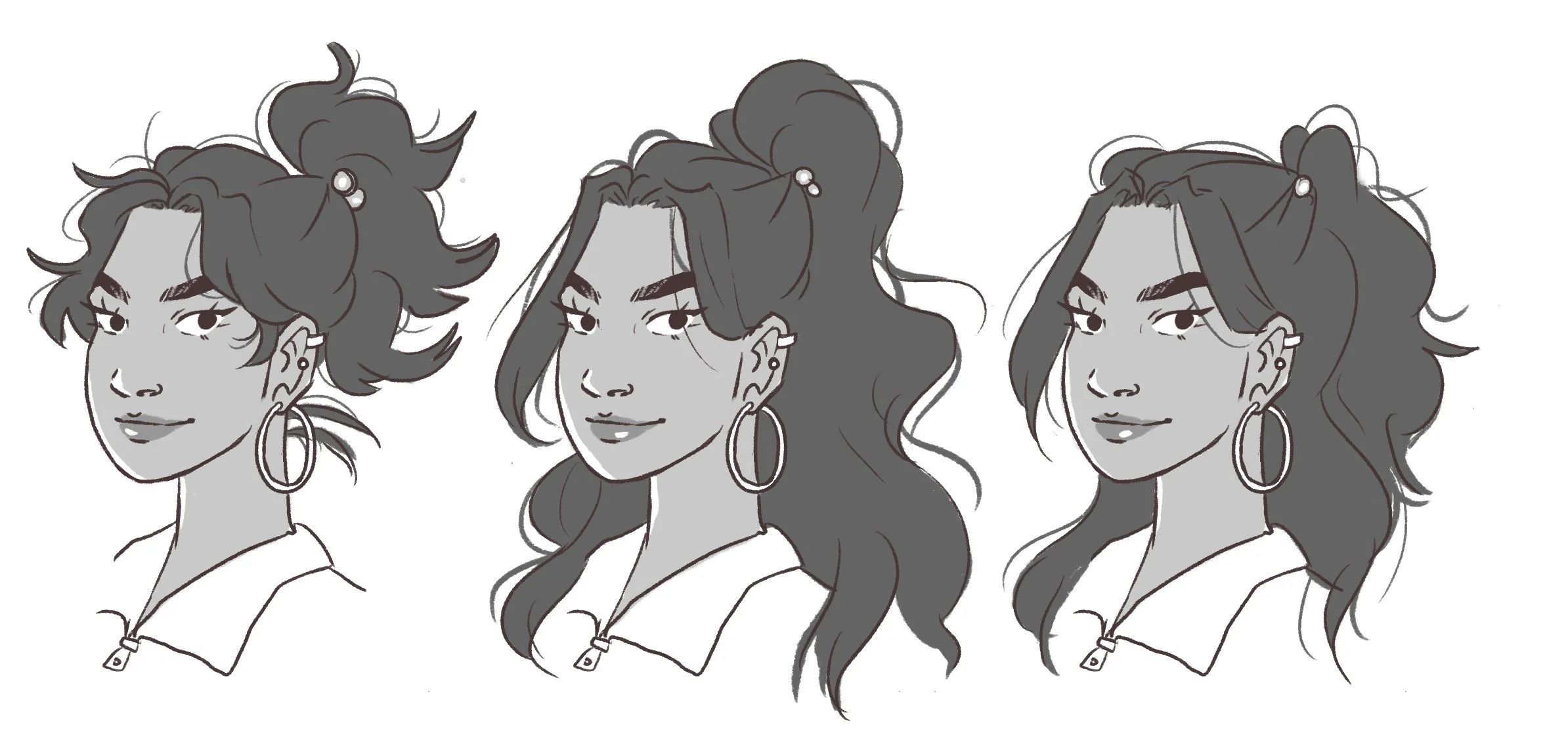 Trillian's hair options