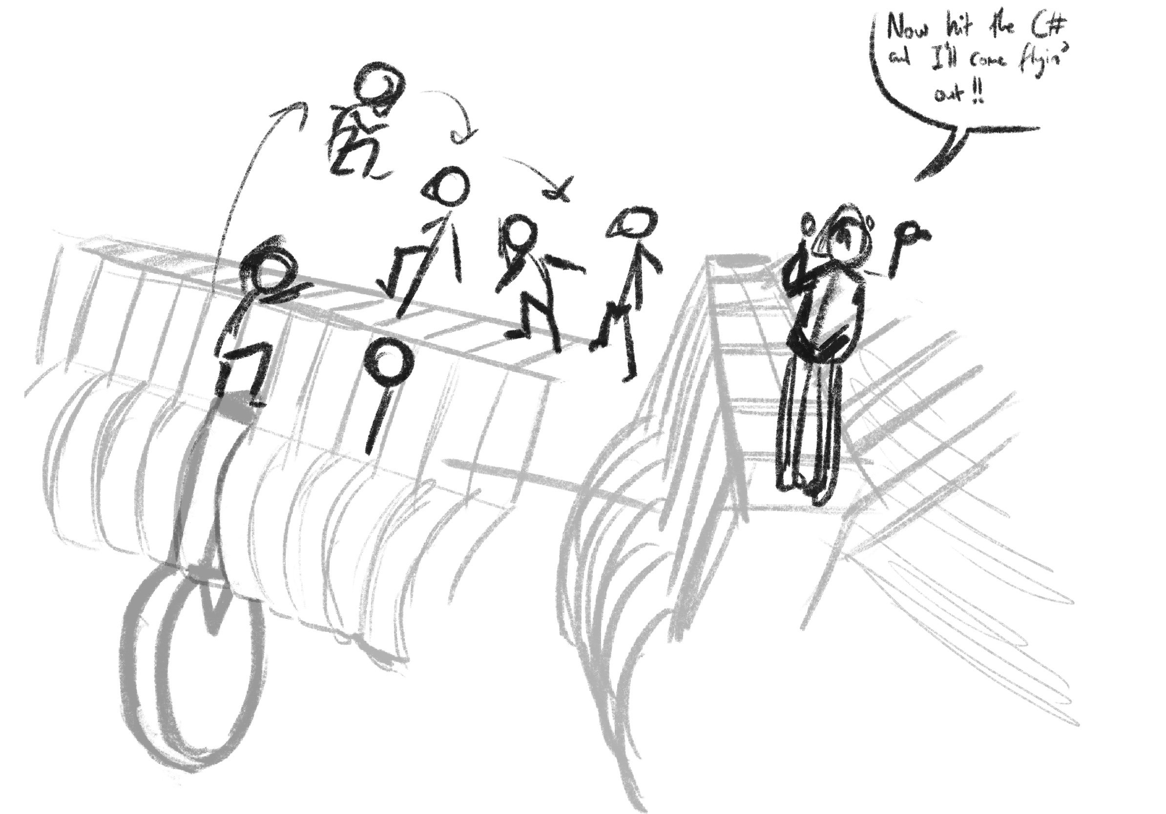 More interior piano sketches