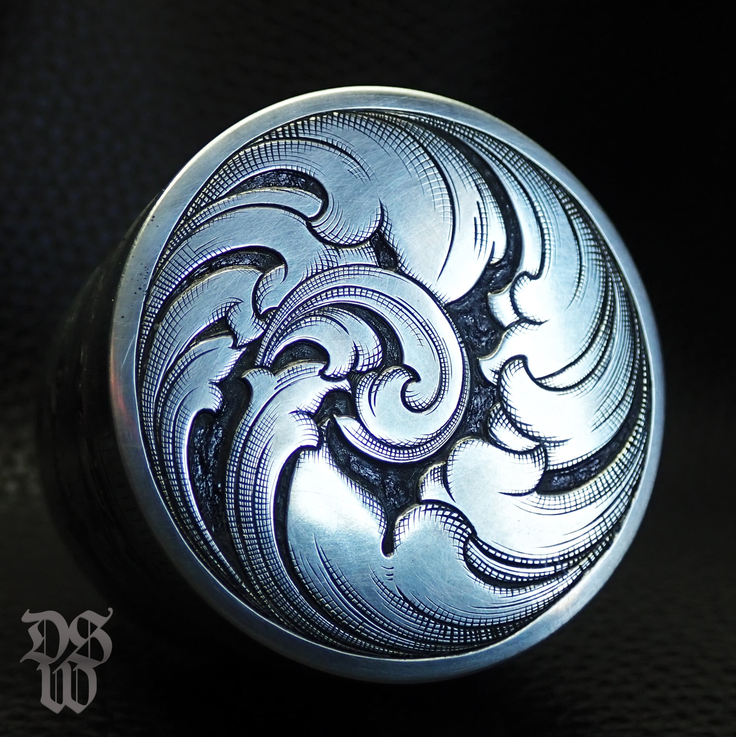 Hand engraved Herb Grinder