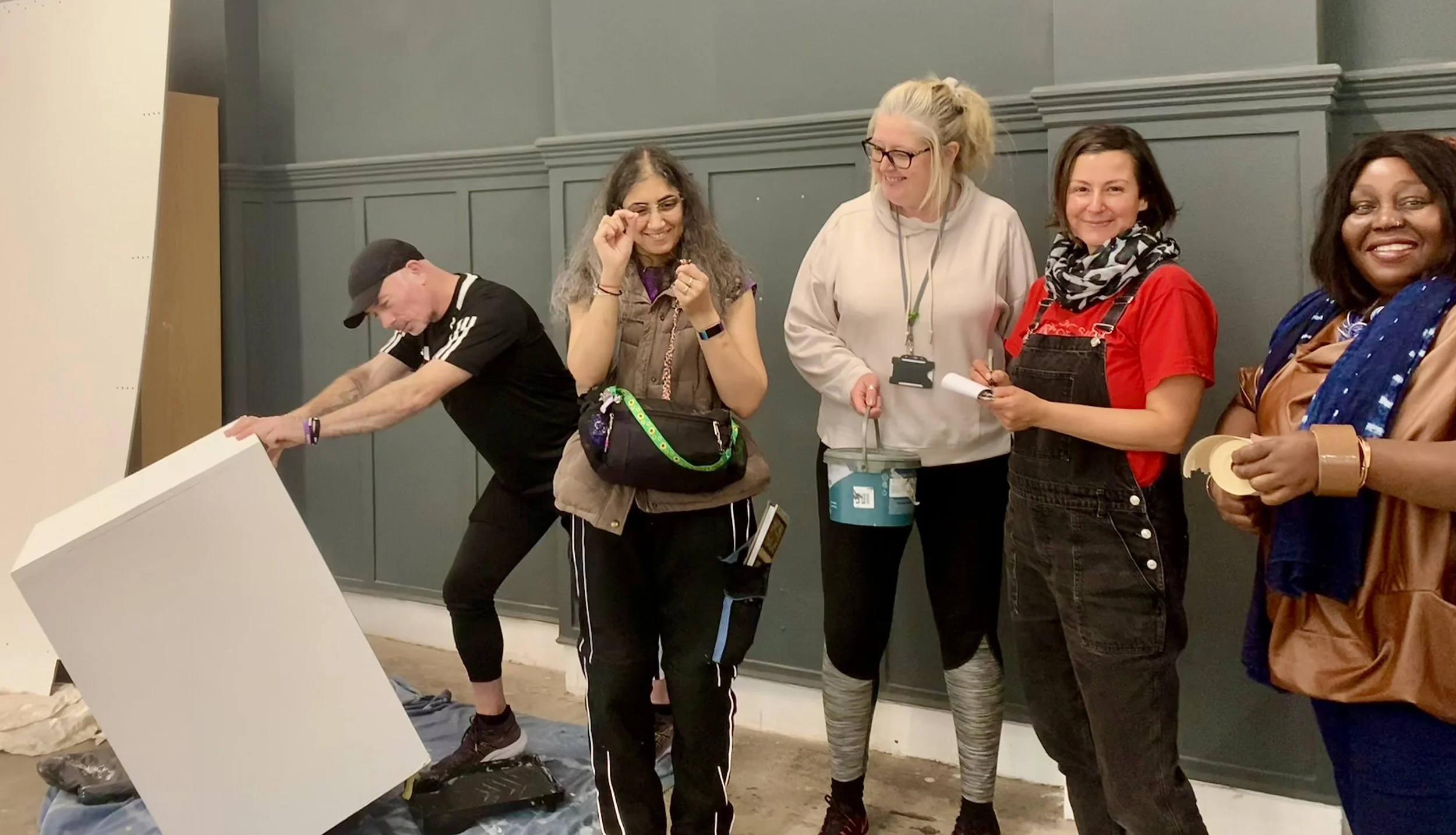 How an exhibition becomes visible: Week Two of install…