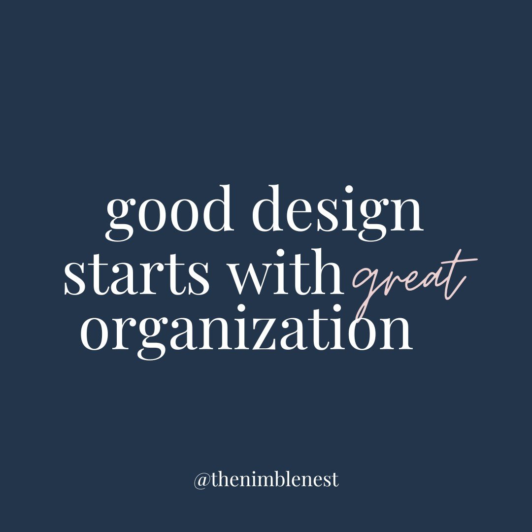 O R G A N I Z E D/ ✔️ One of our favorite quotes + something we find to be so true!