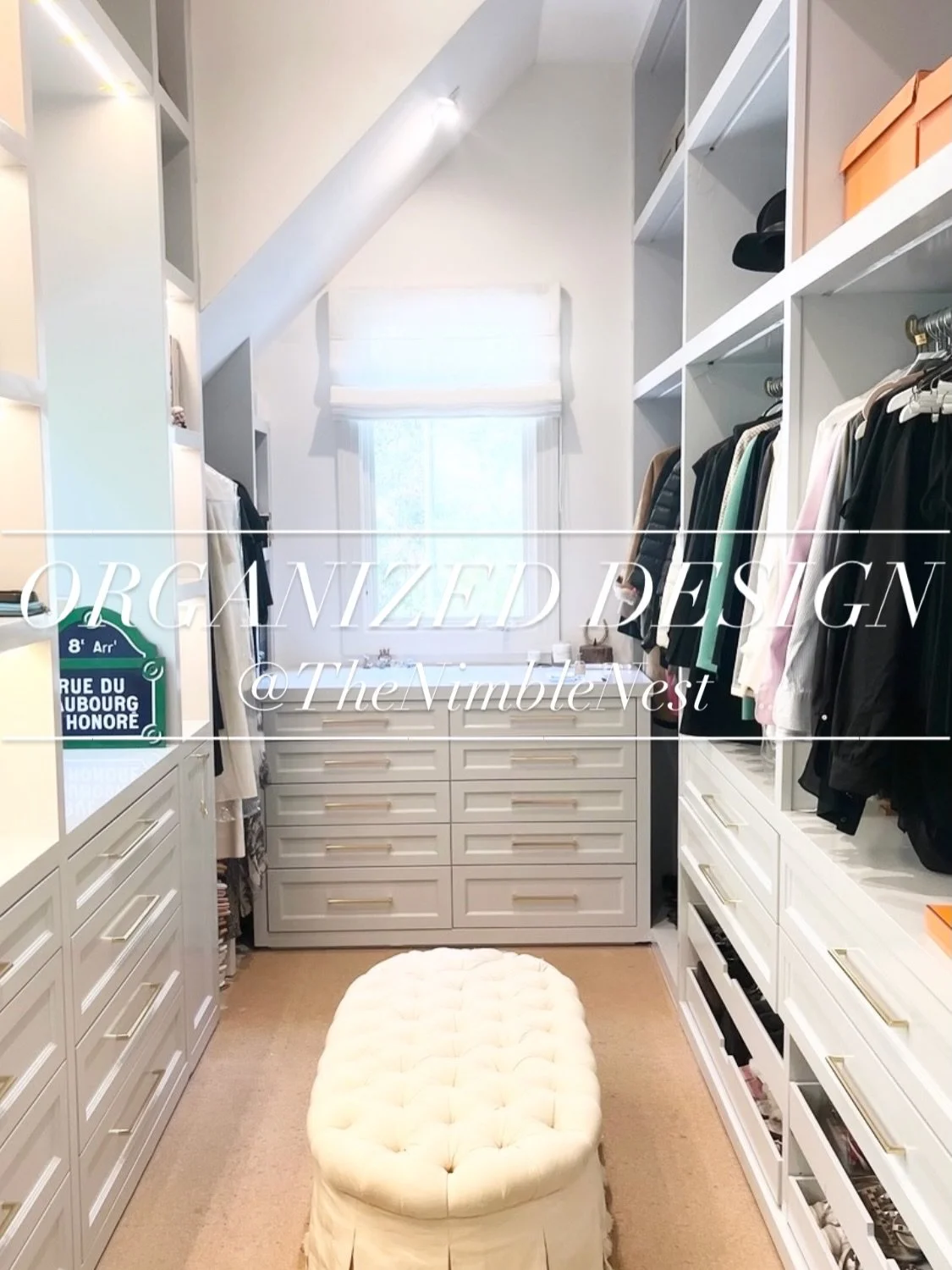 C L O S E T  D R E A M / 🧡 Our client&rsquo;s closet got a deep clean, declutter + organize to create this dreamy space. 
⠀⠀⠀⠀⠀⠀⠀⠀⠀
📸 curated for #thenimblenest
.
.
.
.
. 
#closet #closetgoals #closetcleanout #home declutter declutteringtips organi
