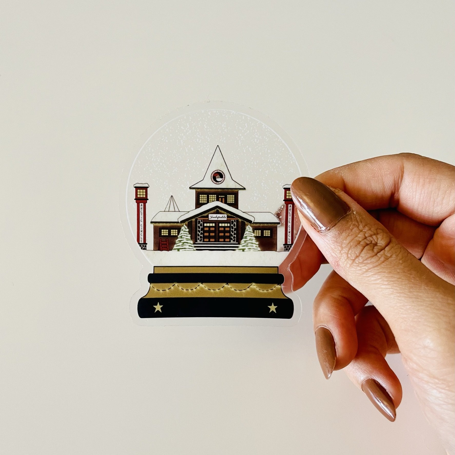 North Pole Sticker | Santa’s Village | Santa Sticker | Snowglobe Sticker | Snow Globe Sticker | Christmas Gifts | Decal | Waterproof
