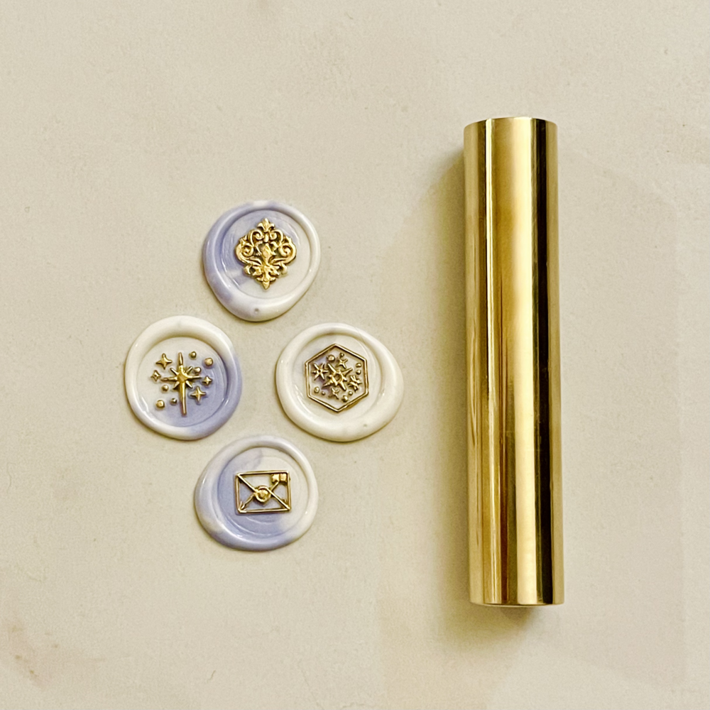 Elegant Wax Seal Stamp 2 Sides Mini Brass Column Perfect For - Temu