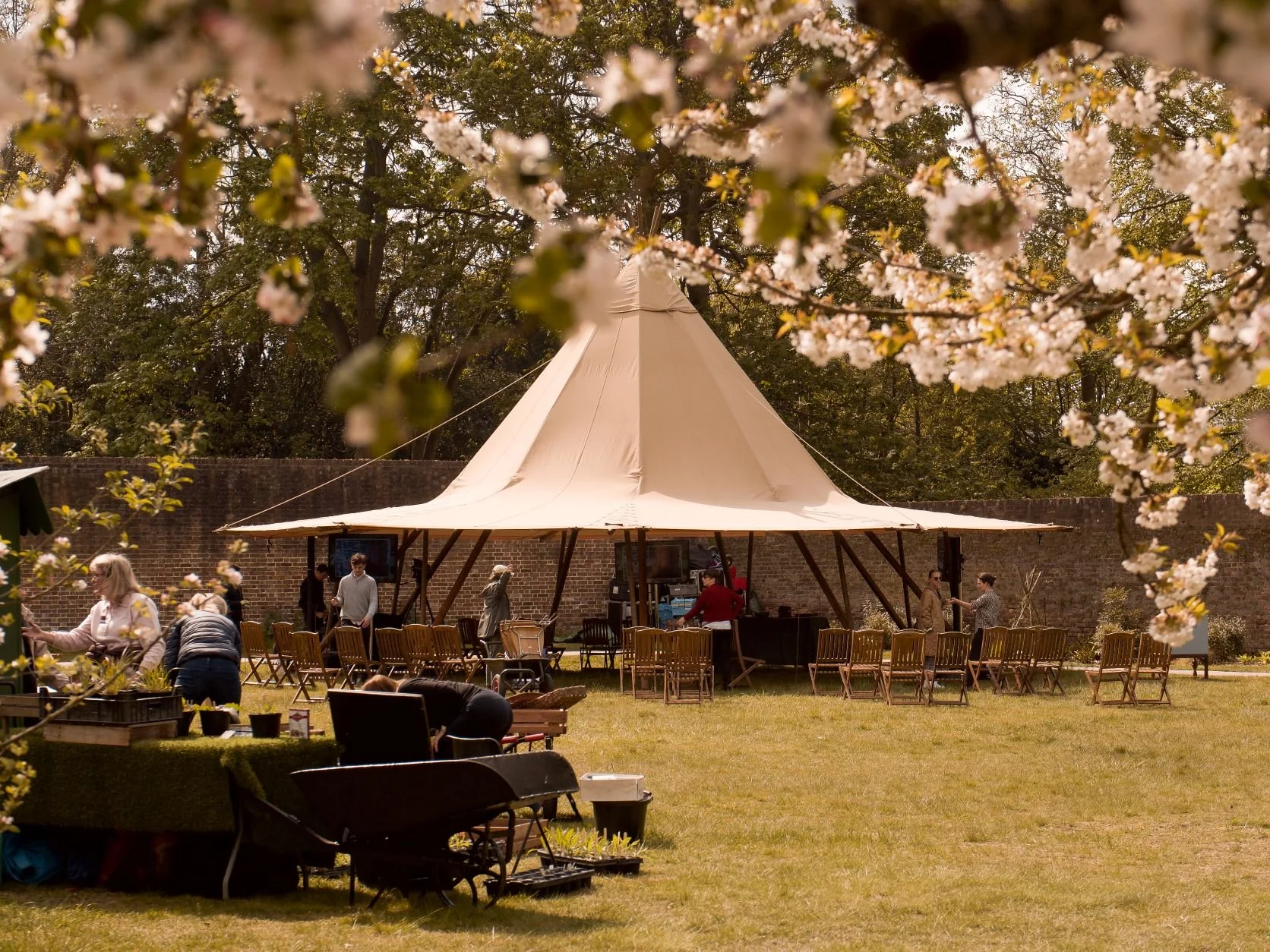 Fulham Palace Tipi corporate event