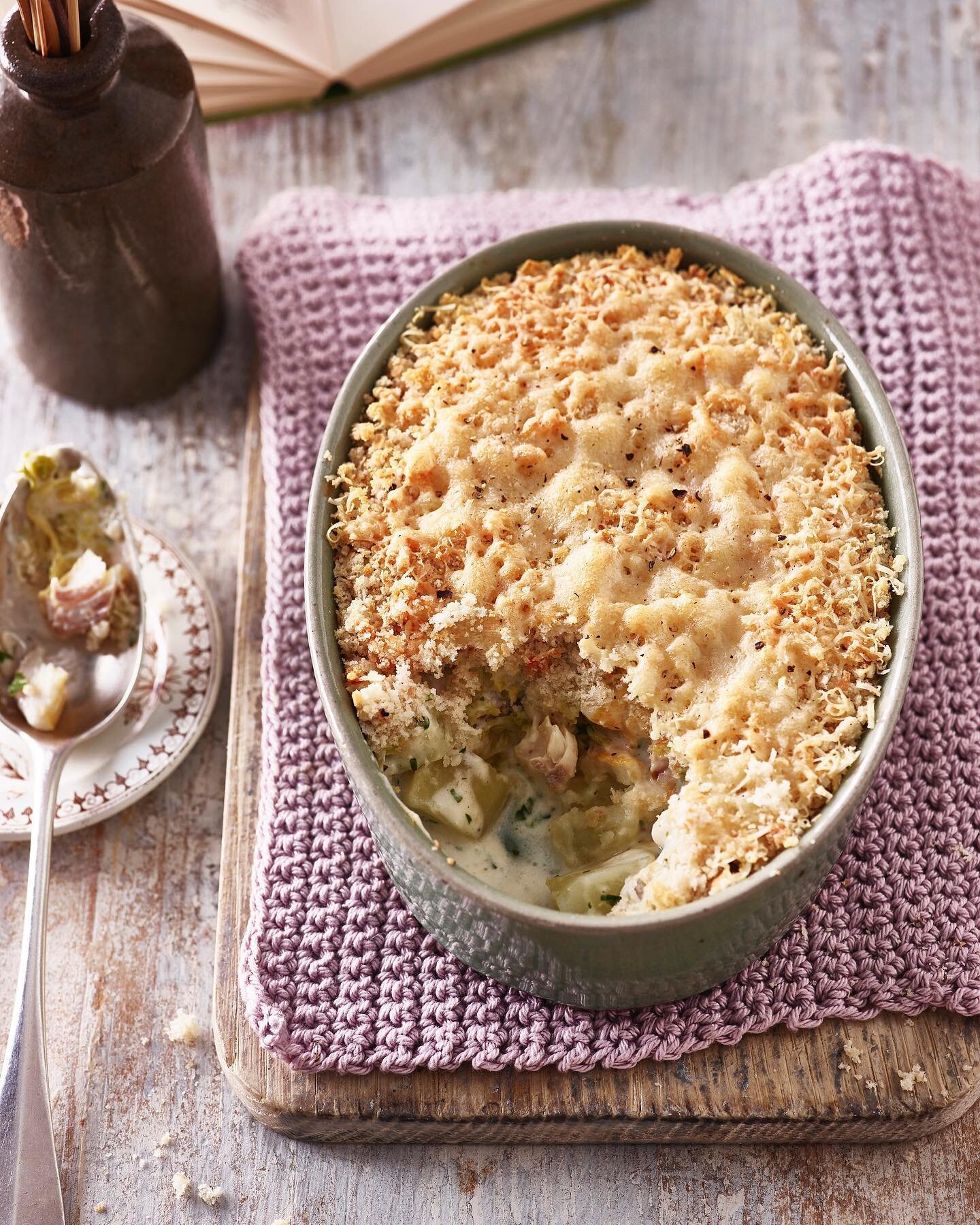 Smoked haddock, savoy cabbage and potato bake is a really tasty twist on fish pie with the potatoes at the bottom. When we first made it for our neighbours we immediately had requests for &lsquo;more please&rsquo; and &lsquo;bake it again!&rsquo;

Al