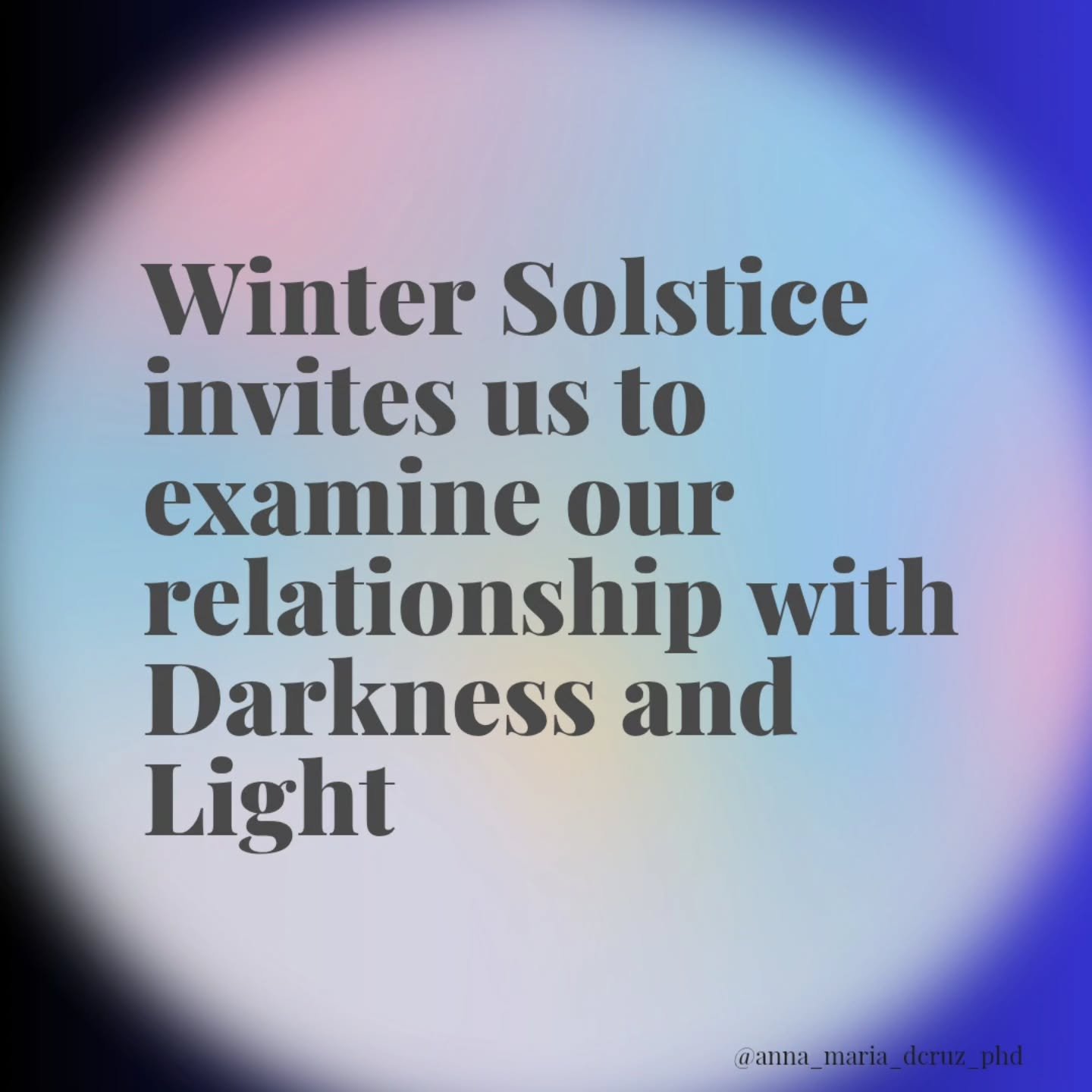 ❄️🌙 Winter Solstice 🌙❄️
Pausing in the longest dark before we pivot towards the light