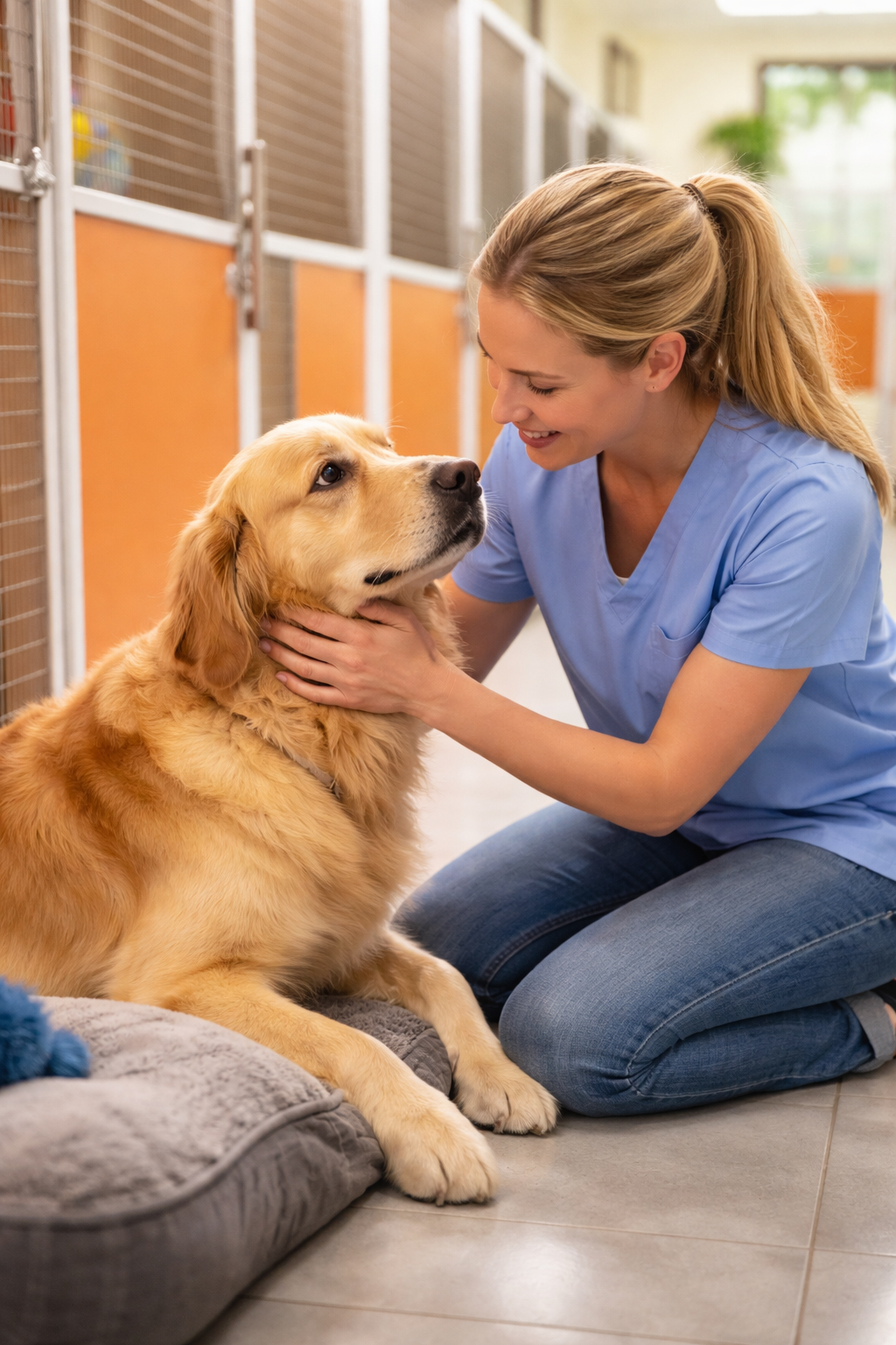 How We Handle Nervous or First-Time Boarders at Ruby’s K9 Corral