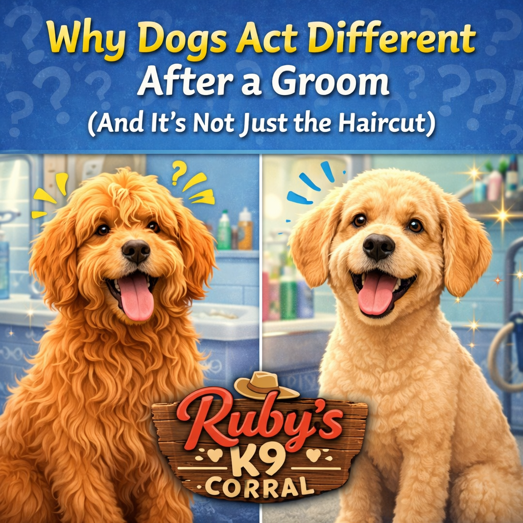 ✂️ Why Dogs Act Different After a Groom (It’s Not Just the Haircut)