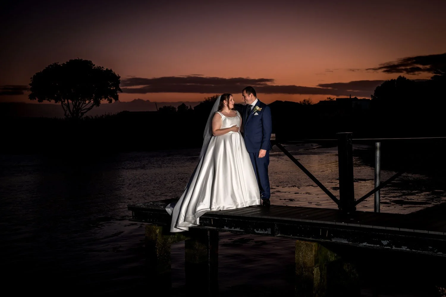 Rebecca and Brad’s wedding At Harbour hotel Christchurch