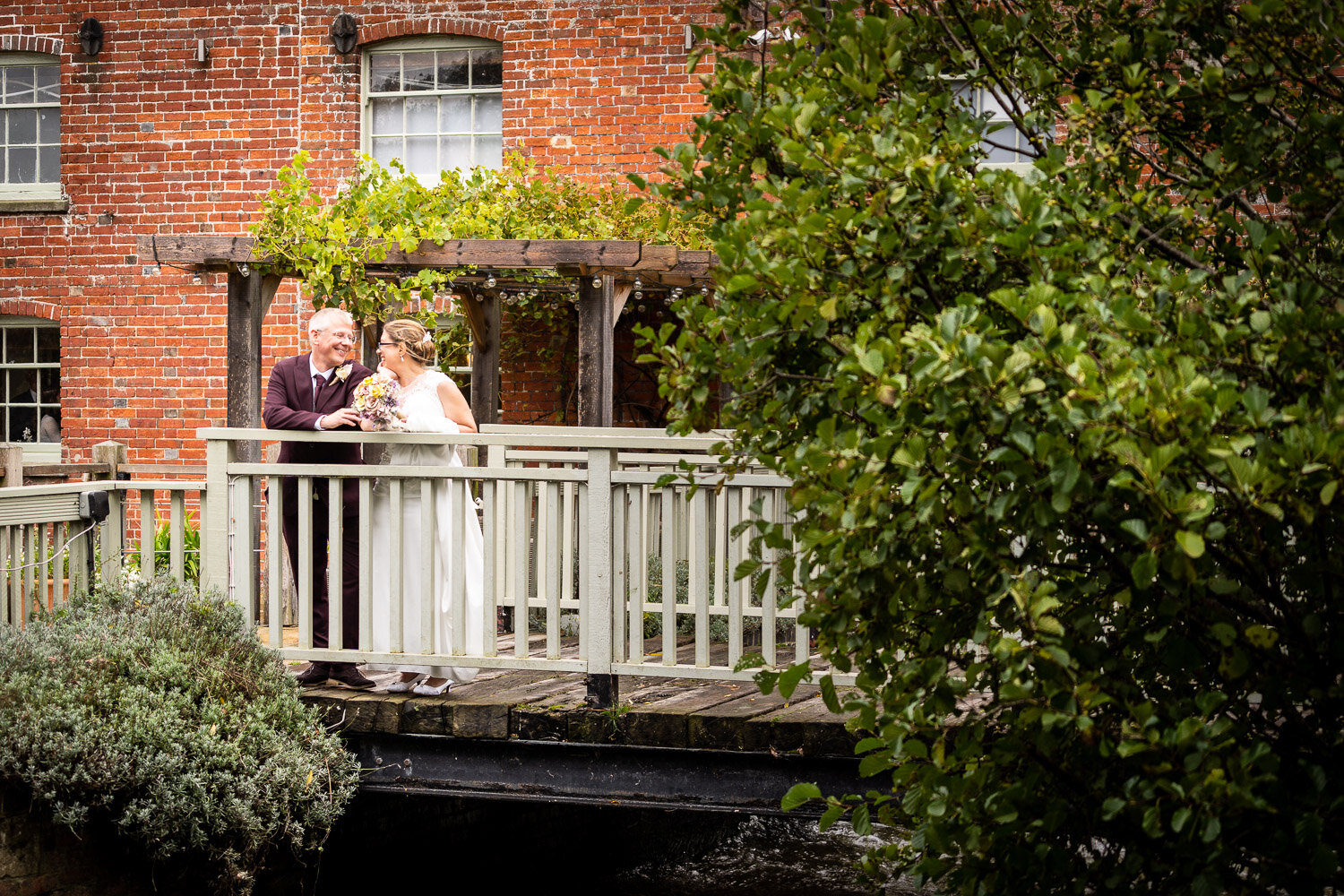 Sopley mill wedding with Cheney and Graham