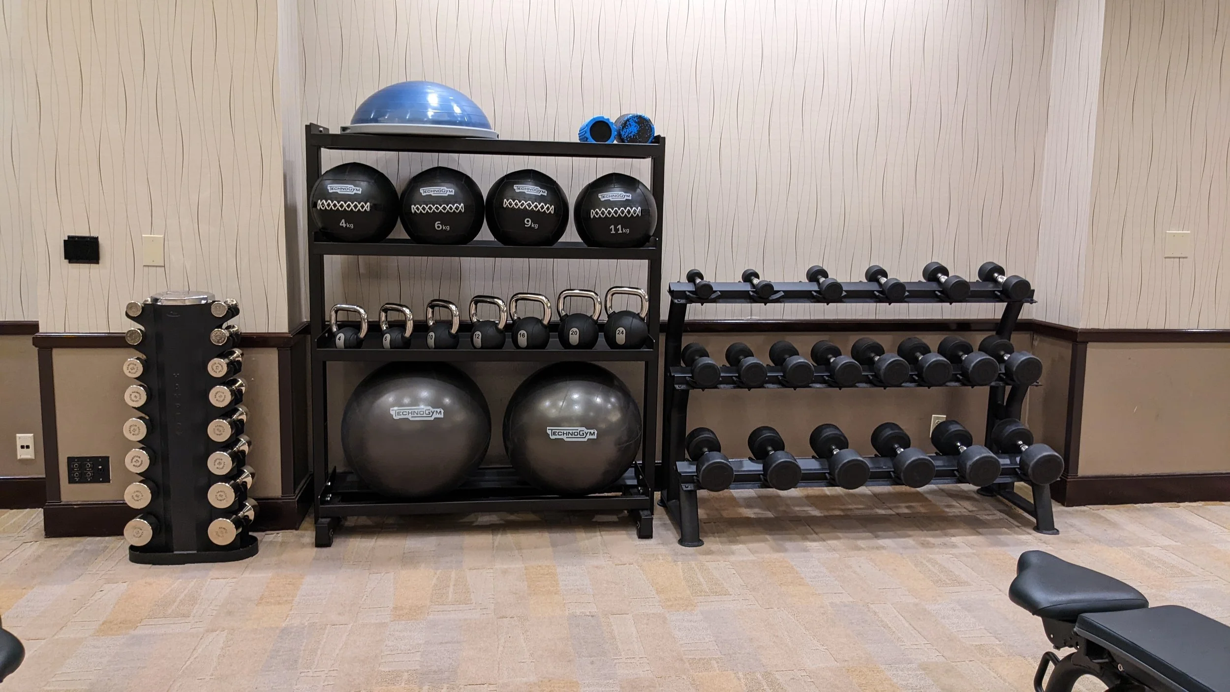 FREE WEIGHTS, BOSU, SLAM BALLS, STABILITY BALLS, KETTLEBELLS 
