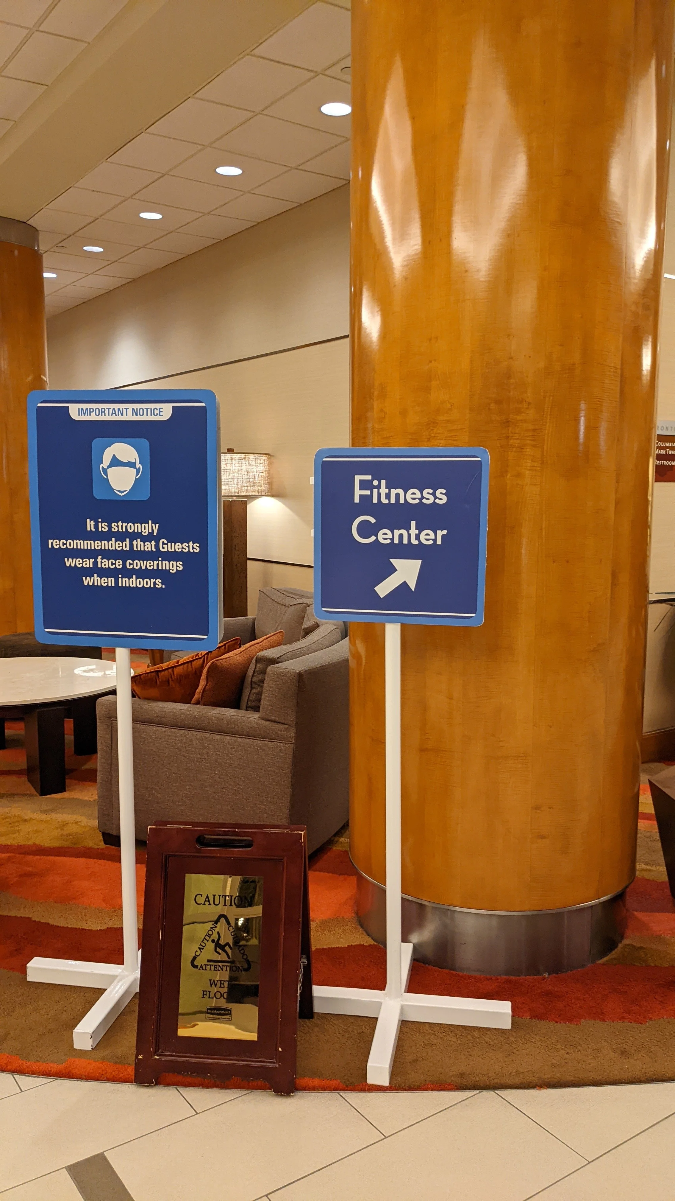 FOLLOW SIGNS TO FITNESS CENTER