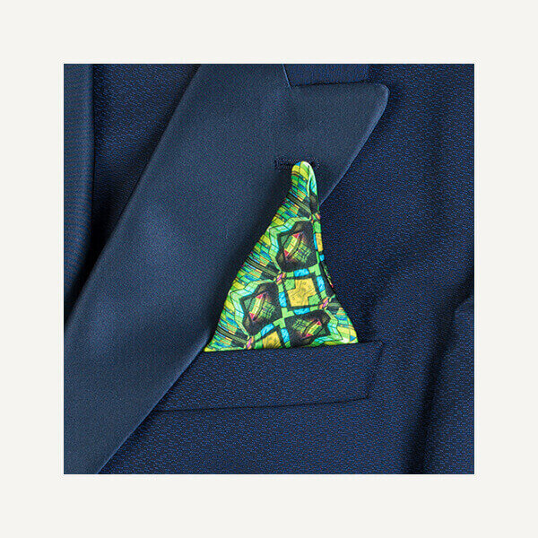 Palais des Congrès Silk Pocket Square | downtown Montreal inspired pocket square| By Jean Michel