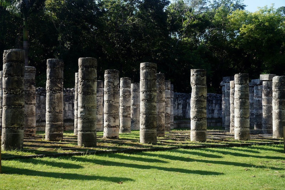 Columns at Chichen Itza