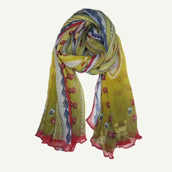 yellow silk scarves