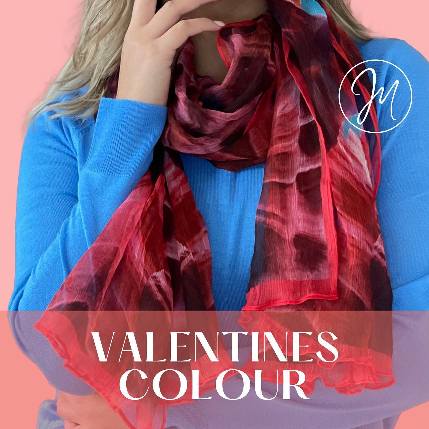 Valentines color for your loved one 💕💕💕 #silkscarfcanada
