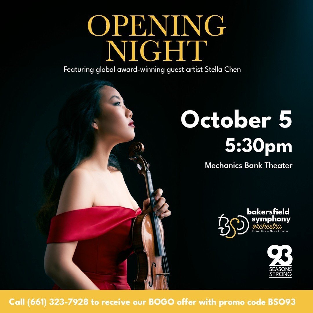 The 2024/25 Symphony Season is about to begin! 
✨ Opening Night is almost here, featuring award-winning violinist Stella Chen and the exciting premiere of local composer Kyle Shaw!
🎟️ Tickets are still available &ndash; and for a limited time we are