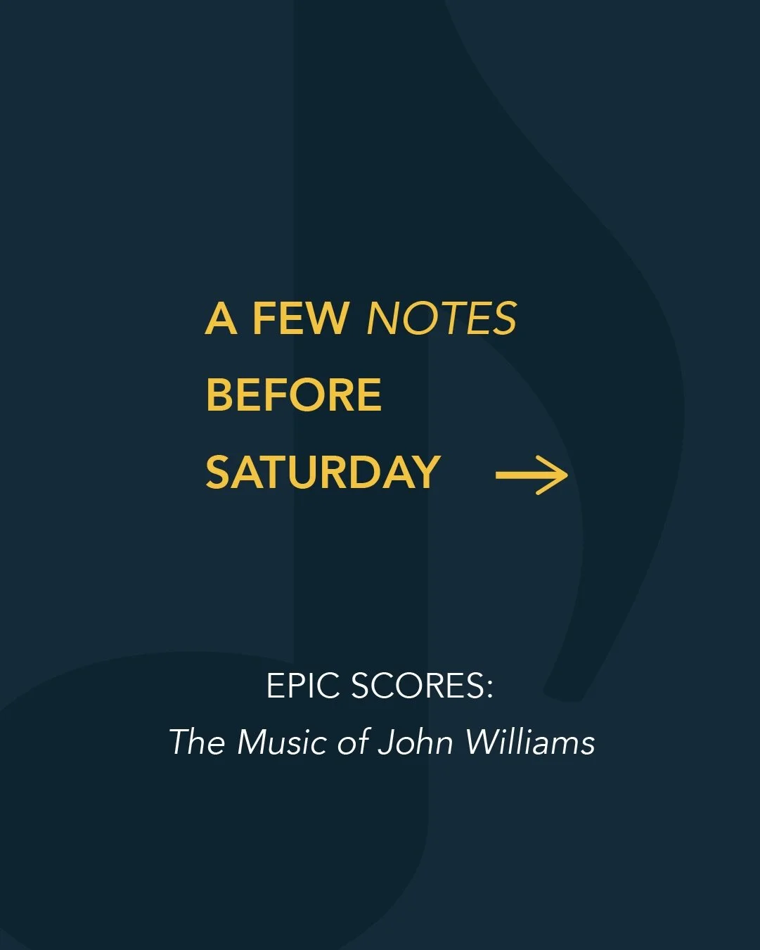 A few notes before Saturday&rsquo;s concert. 🎶

There&rsquo;s so much more waiting inside the program, but here&rsquo;s a little preview before the music begins.

Experience it live with us. Tickets available now.